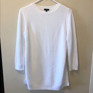 Talbots textured crewneck tunic sweater